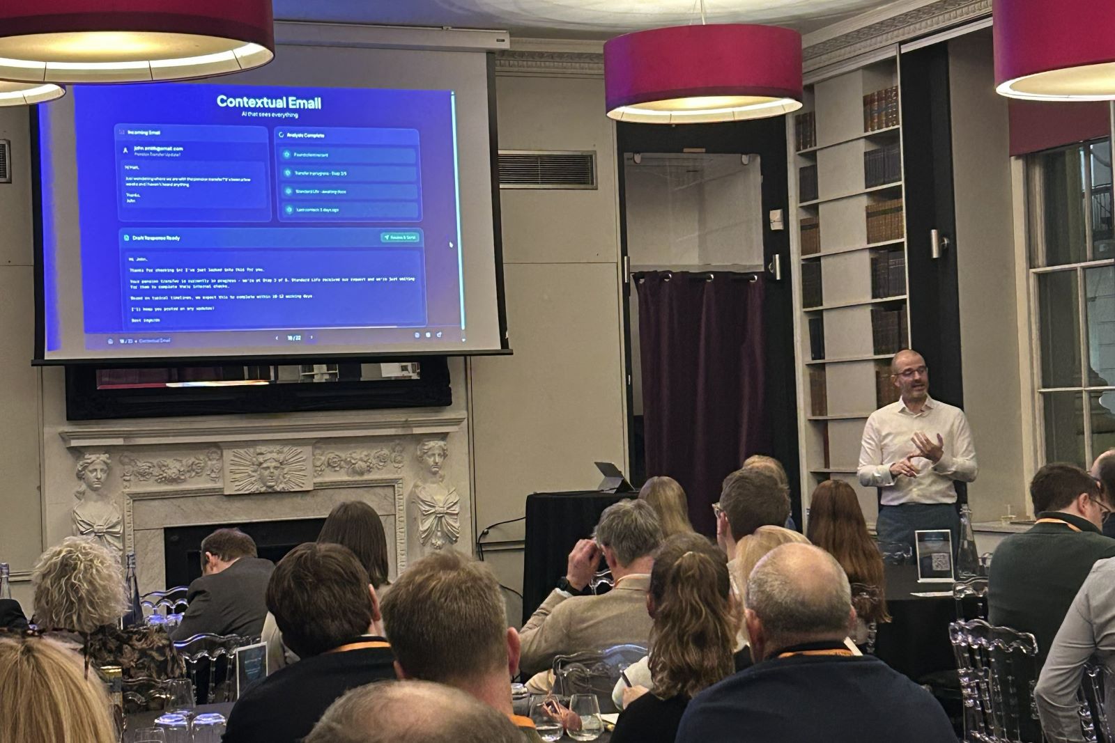 Matt Pitcher speaking at NextWealth, The Royal Institution