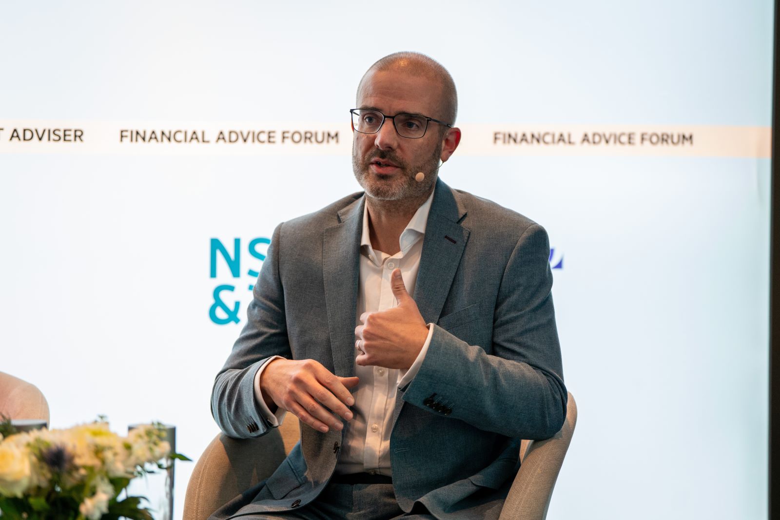 Matt Pitcher speaking at FT Financial Advice Forum, Hilton London Tower Bridge